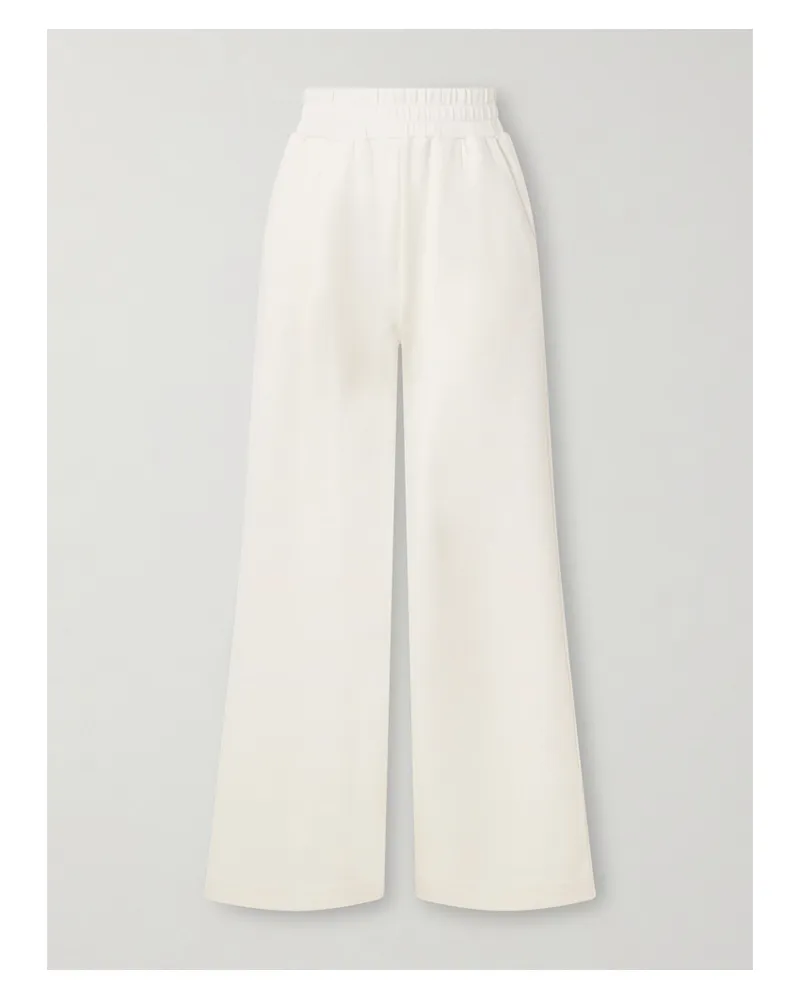 Varley The Extra Wide Leg Hose Mit Weitem Bein Und Falten Aus Doublesoft®-material - Creme Creme