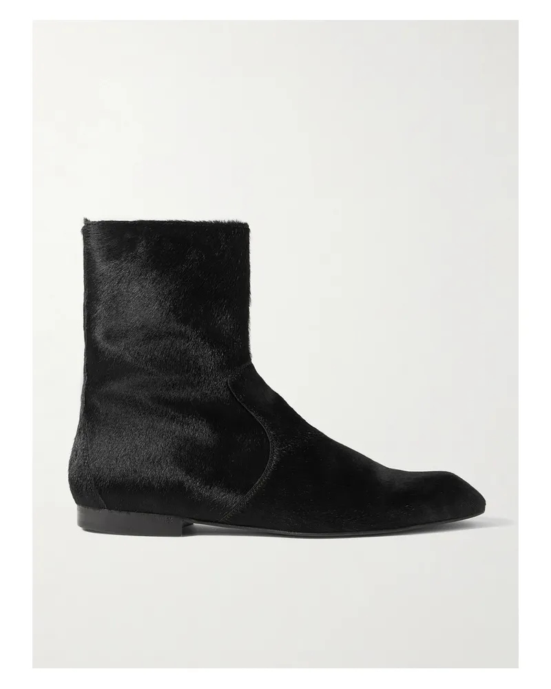 KHAITE Colt Chelsea Boots Aus Kalbshaar - Schwarz Schwarz