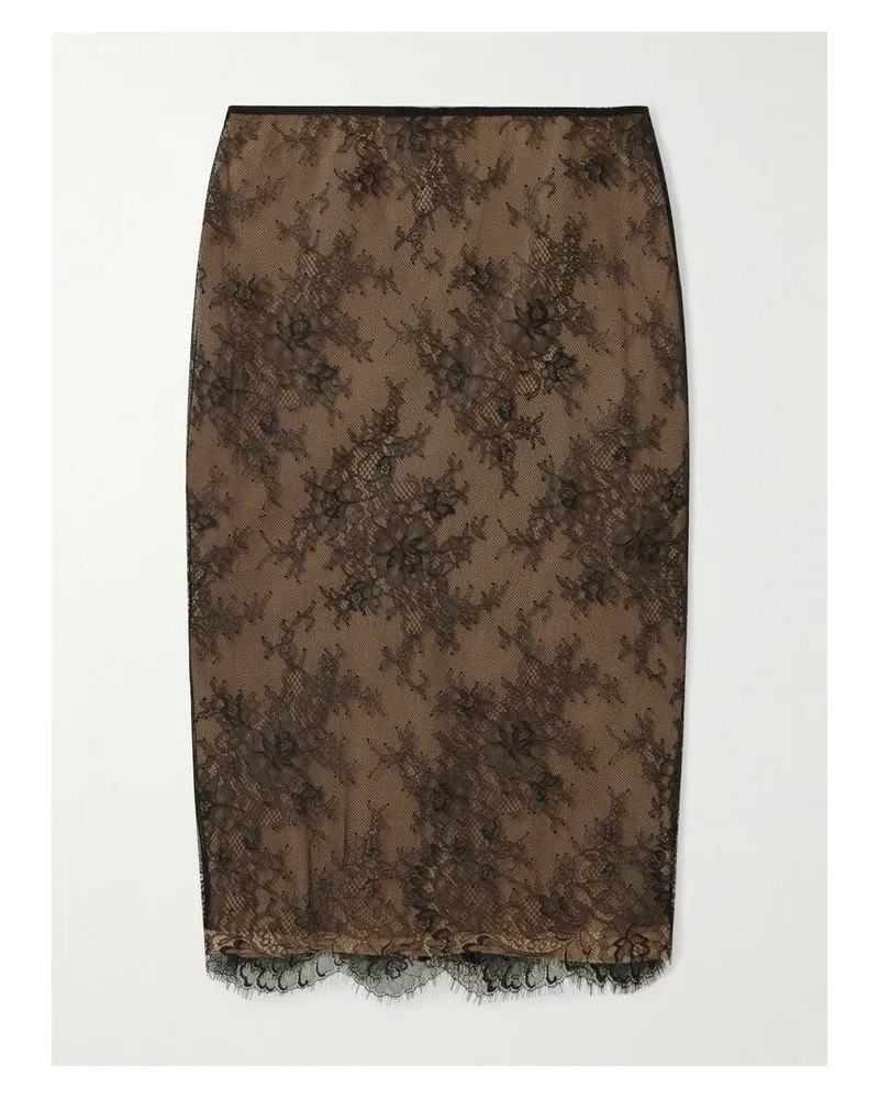 Self-Portrait Rock Aus Spitze - Braun Braun