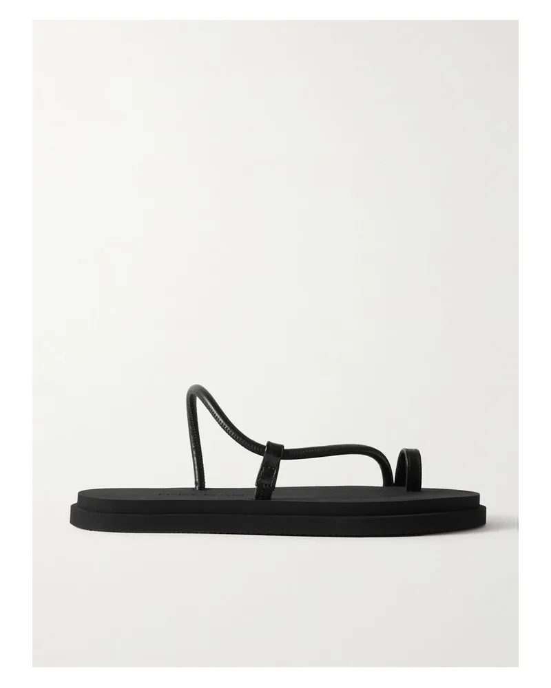 Emme Parsons Bari Pool Sandalen Aus Leder - Schwarz Schwarz
