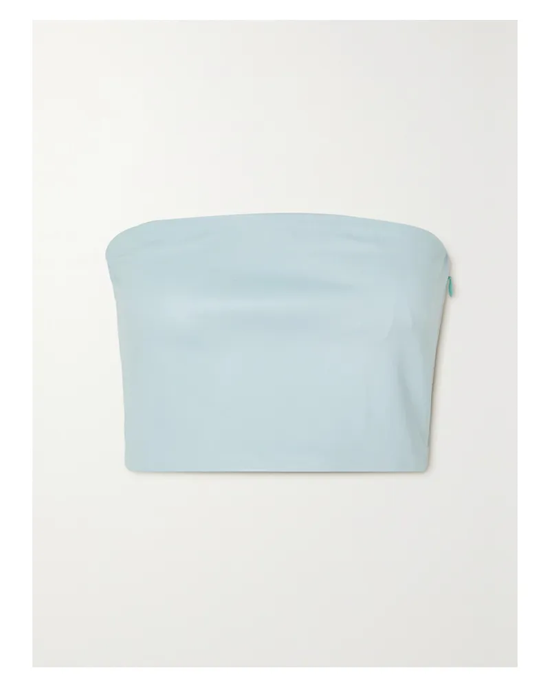 SPRWMN Trägerloses Bustier Aus Leder - Blau Blau