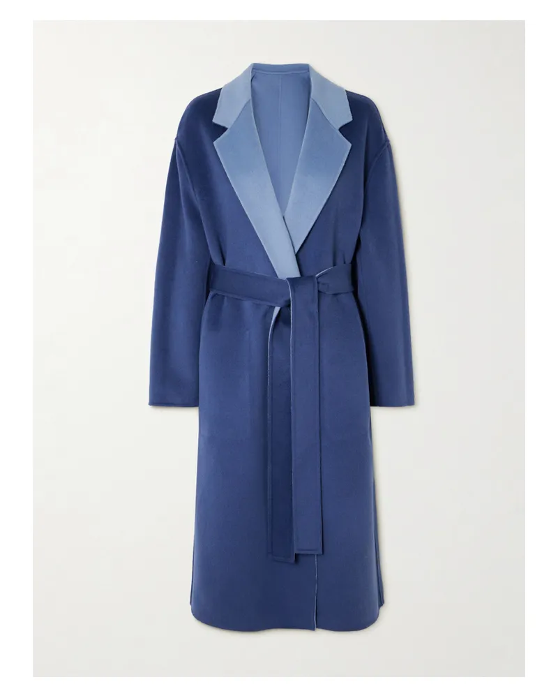 Joseph Edmond Wendbarer Mantel Aus Einer Mischung Aus Wolle, Kaschmir Und Seide - Blau Blau