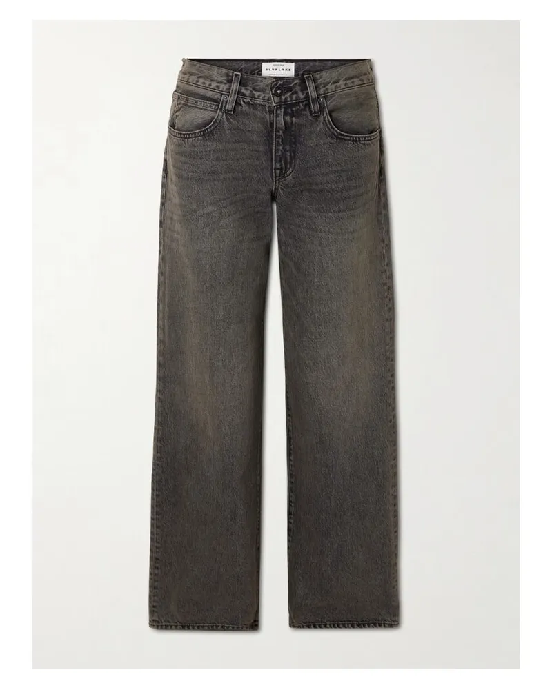 SLVRLAKE Lexi Tief Sitzende Jeans Mit Weitem Bein - Blau Blau