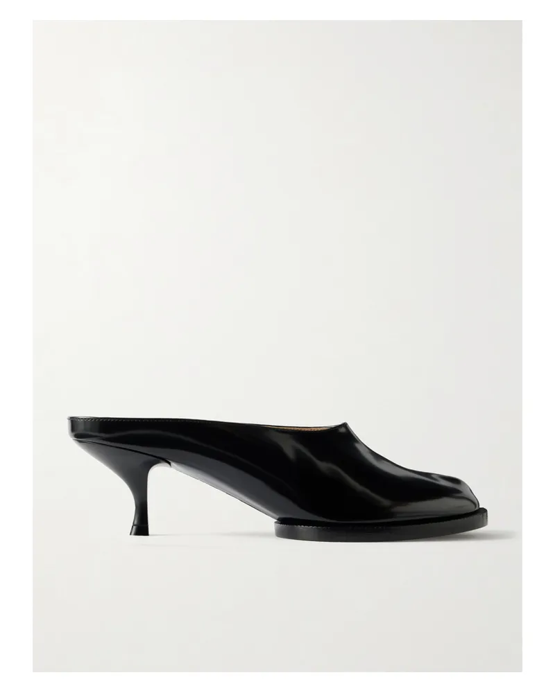 Maison Margiela Tabi City Split-toe Leather Pumps - Black Black