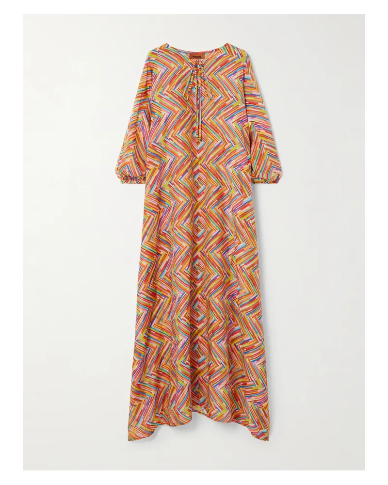 Missoni Mare Printed Cotton And Silk-blend Kaftan - Multi Multi