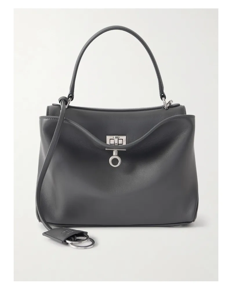 Balenciaga Rodeo Mini Leather Tote - Gray Gray