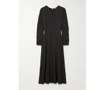 Hills Crepe Midi Dress - Brown