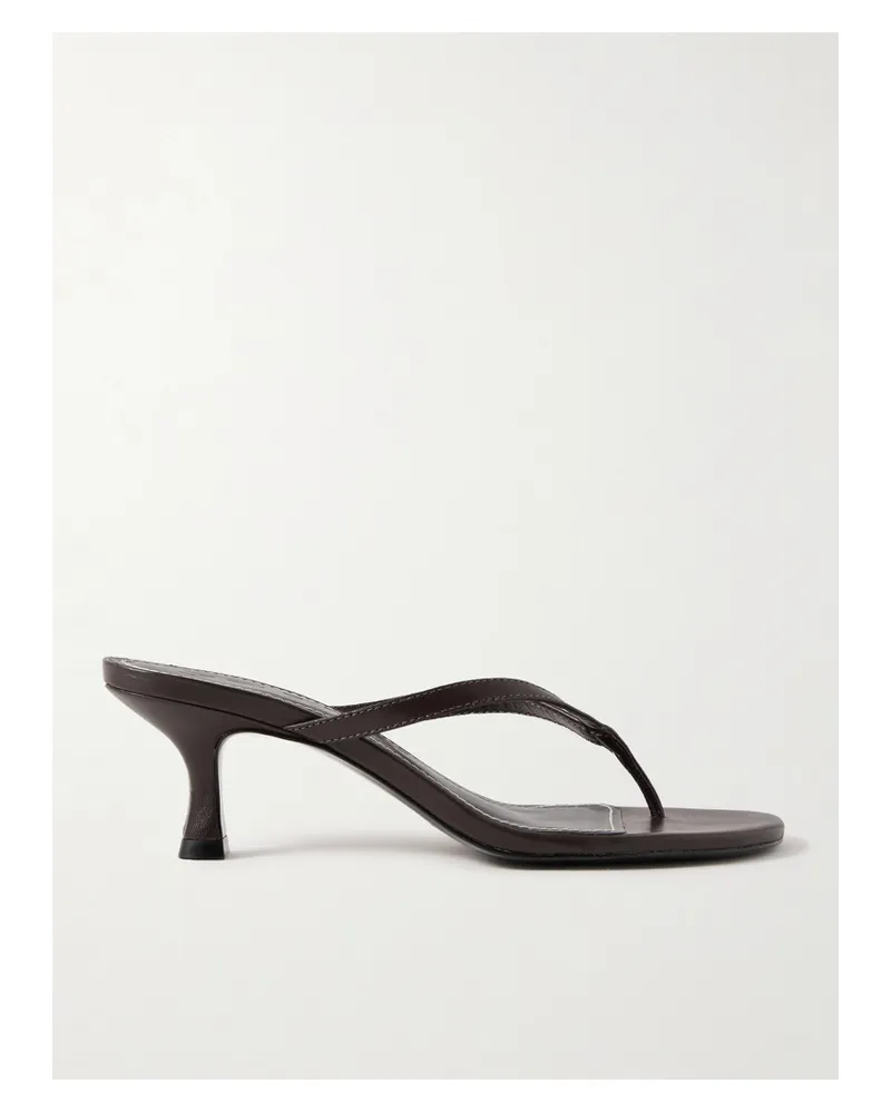 STAUD Freja Sandalen Aus Leder - Braun Braun