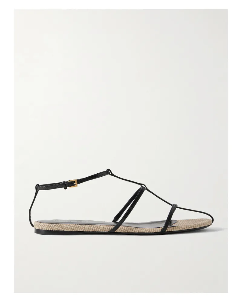 KHAITE Cage Sandalen Aus Leder - Schwarz Schwarz
