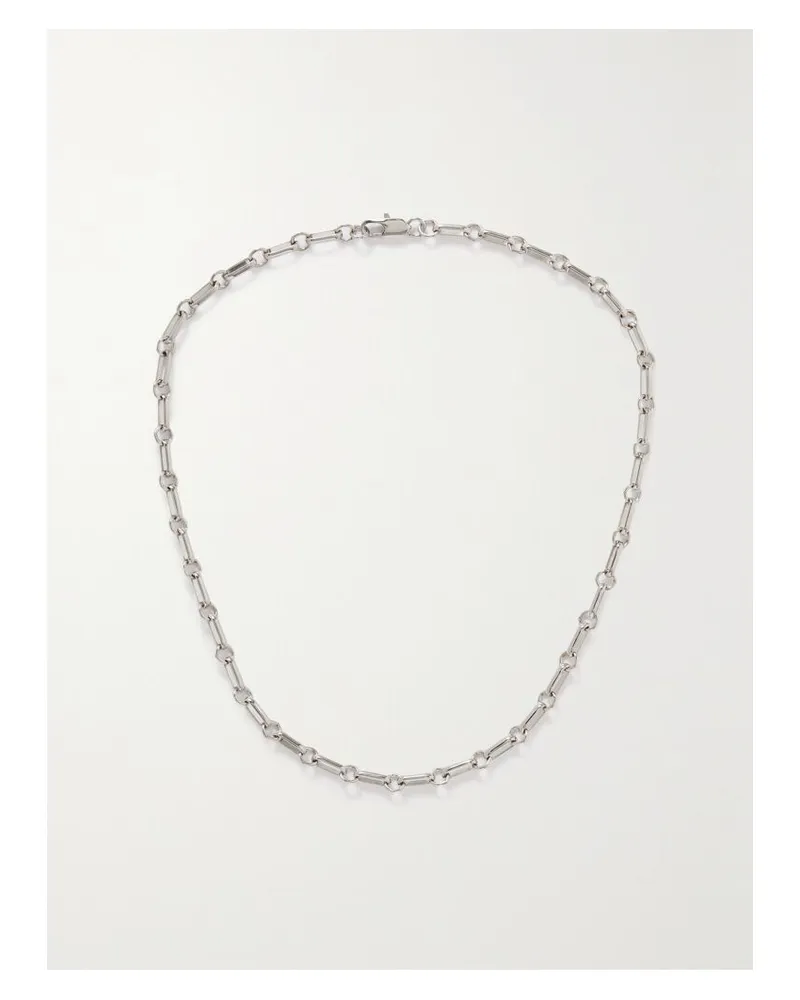 Laura Lombardi Net Sustain Kette Aus Recyceltem Messing Mit Platinauflage - Silber Silber