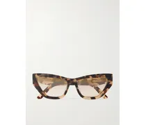 Cdior B6i Cat-eye Tortoiseshell Acetate Sunglasses - Brown