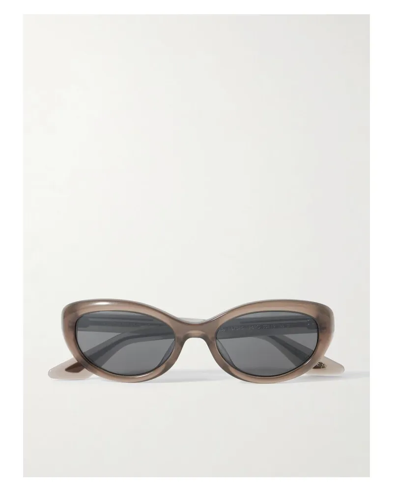 Oliver Peoples Khaite 1969c Sonnenbrille Mit Ovalem Rahmen Aus Azetat - Braun Braun