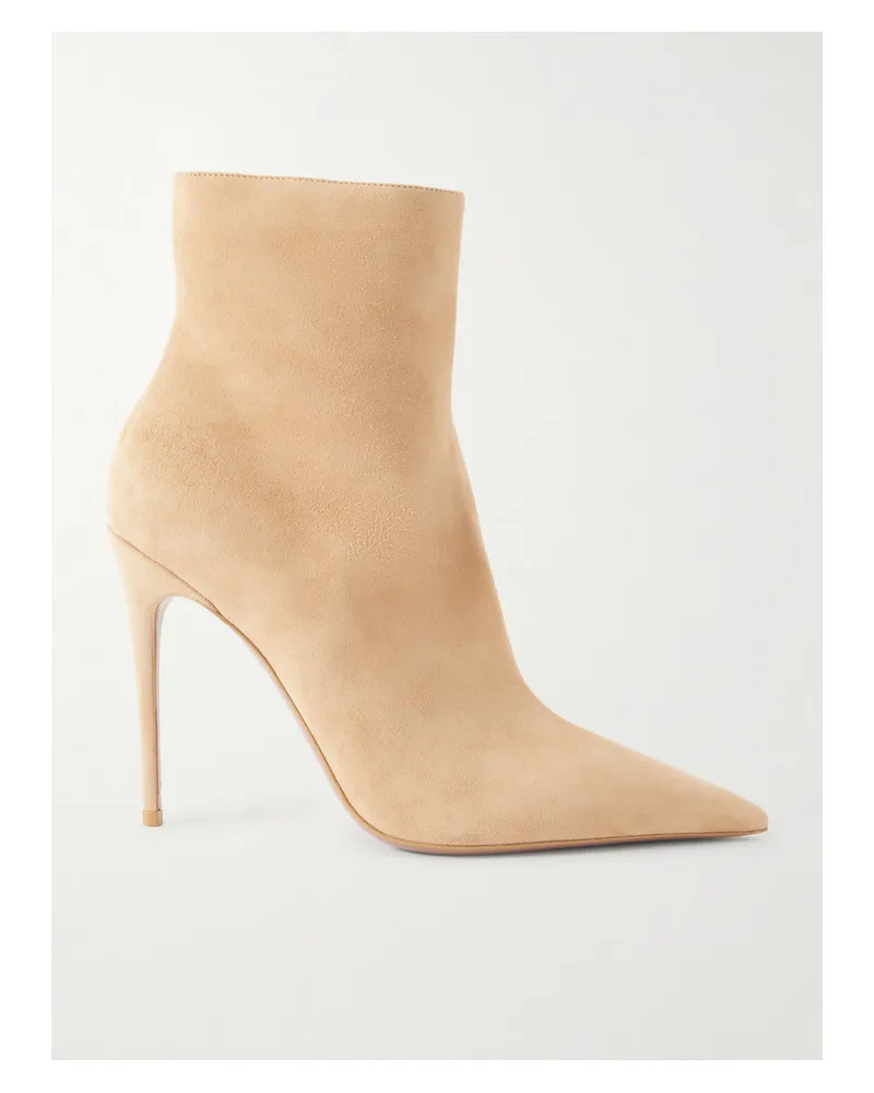 Paris Texas Vera Suede Ankle Boots - Neutrals Neutrals