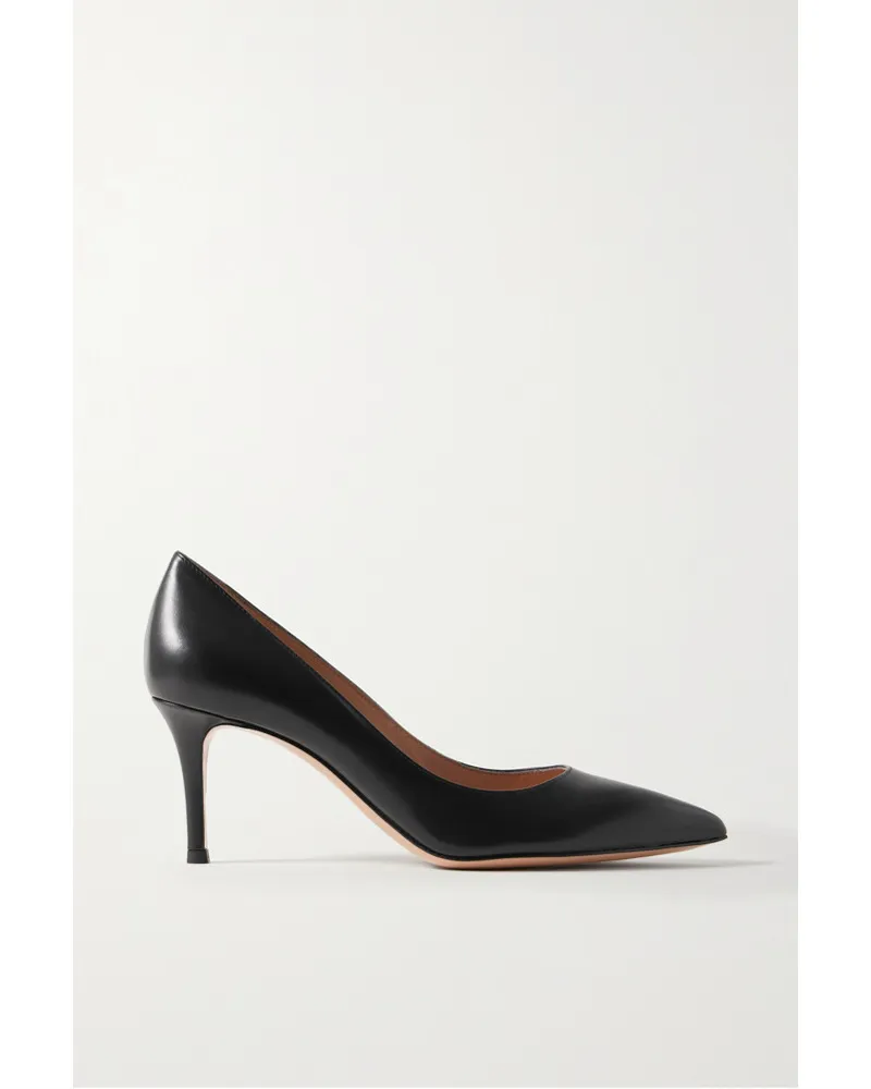 Gianvito Rossi 70s Pumps aus Leder Schwarz