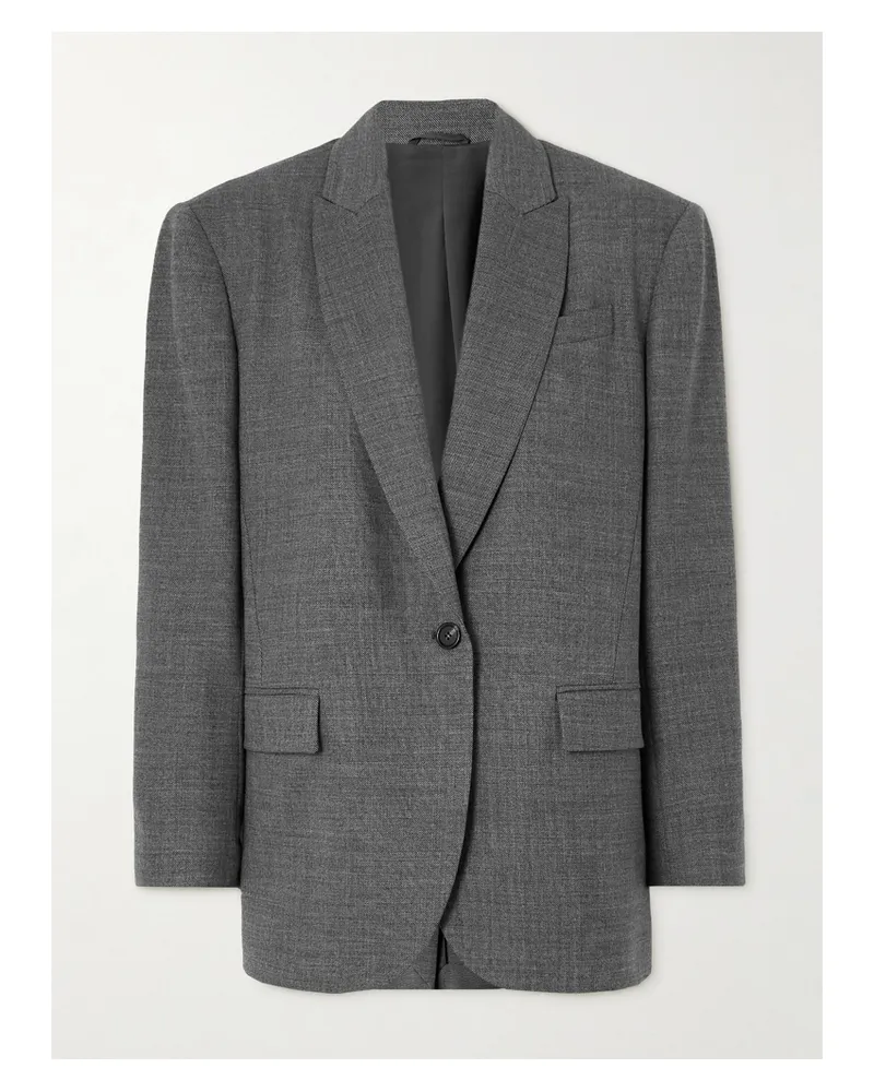 Brunello Cucinelli Blazer Aus Einer Wollmischung - Grau Grau