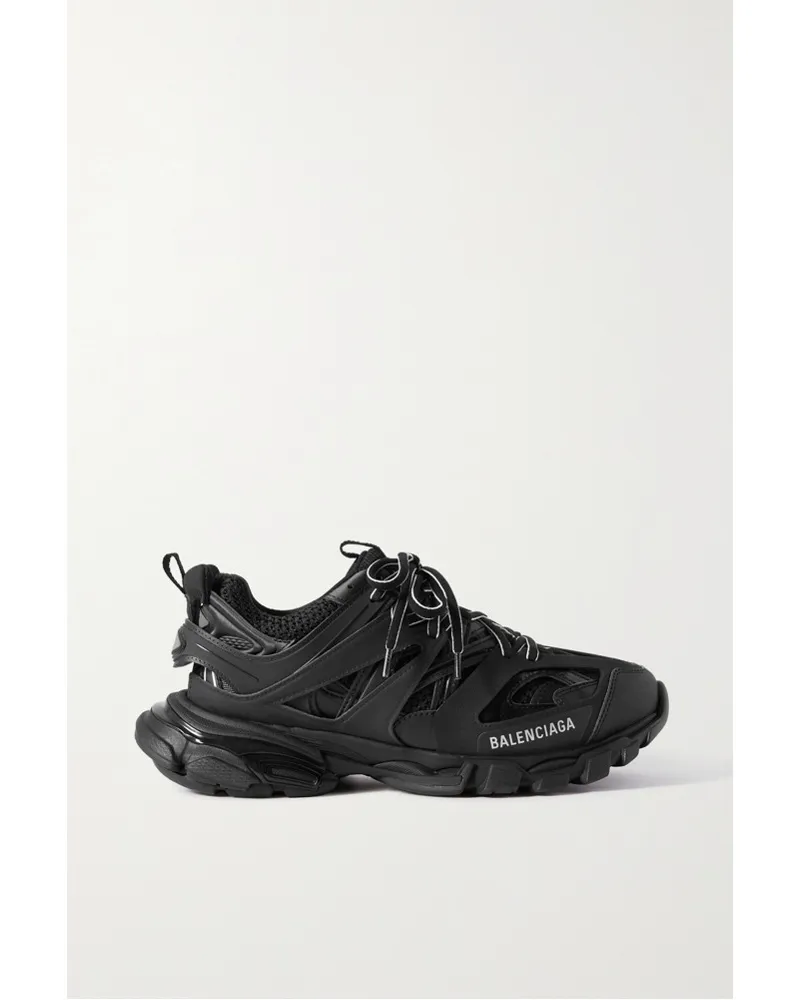 Balenciaga Track Sneakers aus Mesh und Gummi Schwarz