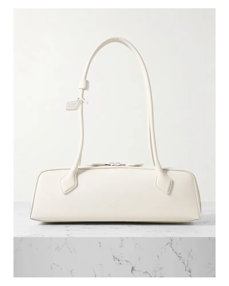 Alaïa Le Teckel Textured-leather Shoulder Bag - White White