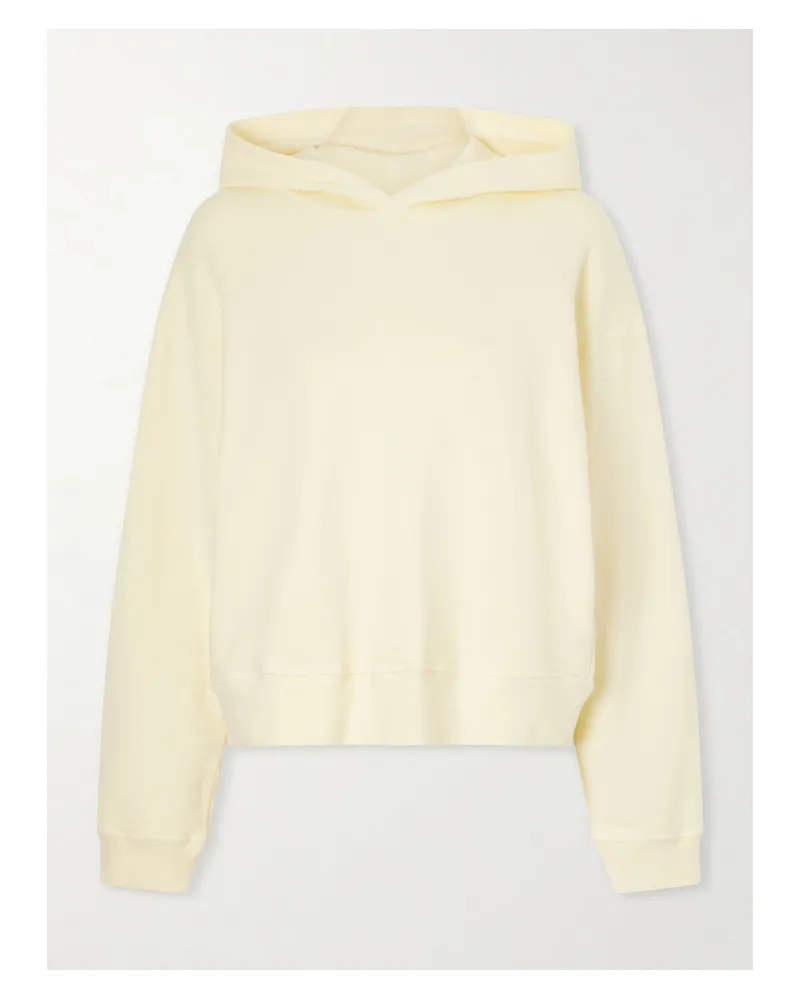 TWP Cotton-jersey Hoodie - Yellow Yellow