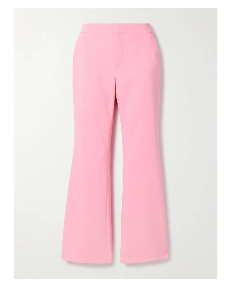Balmain Hose Mit Geradem Bein Aus Crêpe - Pink Pink