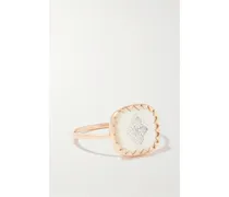 Pierrot Ring aus Karat Rosé- und Weißgold