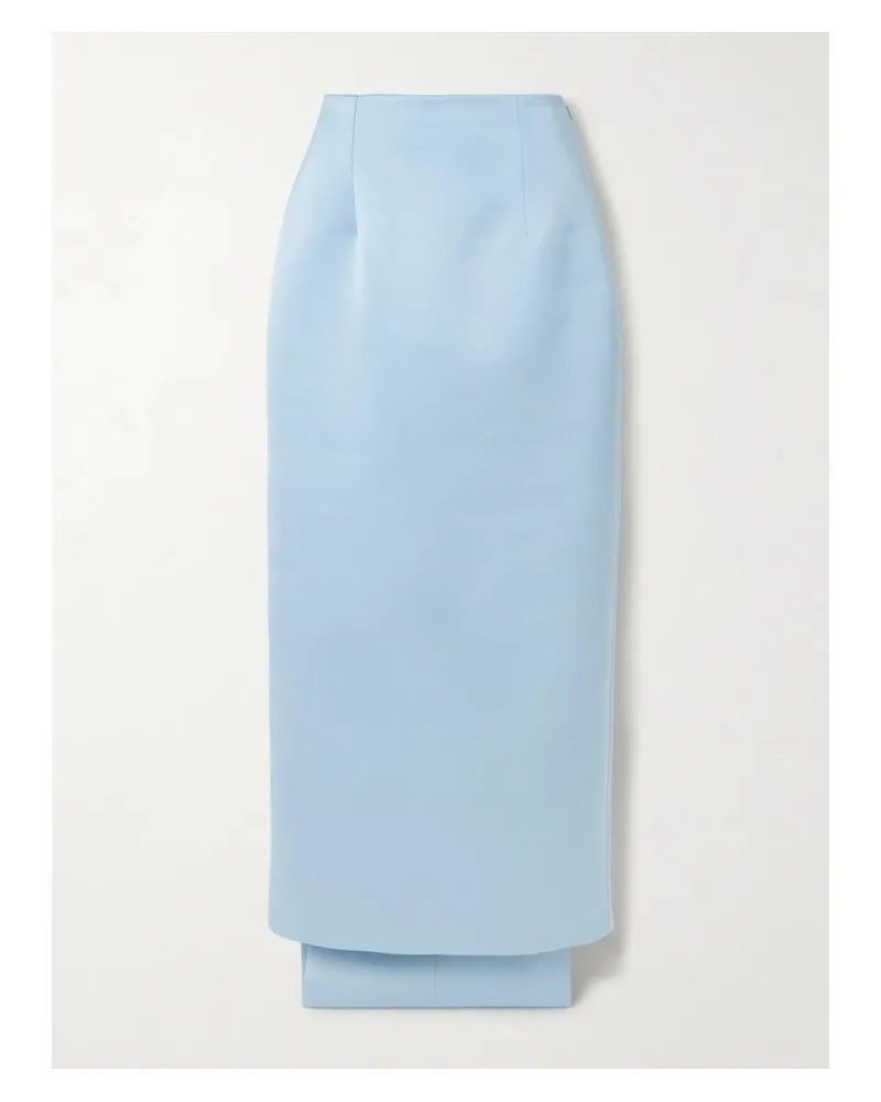 EMILIA WICKSTEAD Harleigh Wandelbarer Midirock Aus Duchesse-satin - Blau Blau