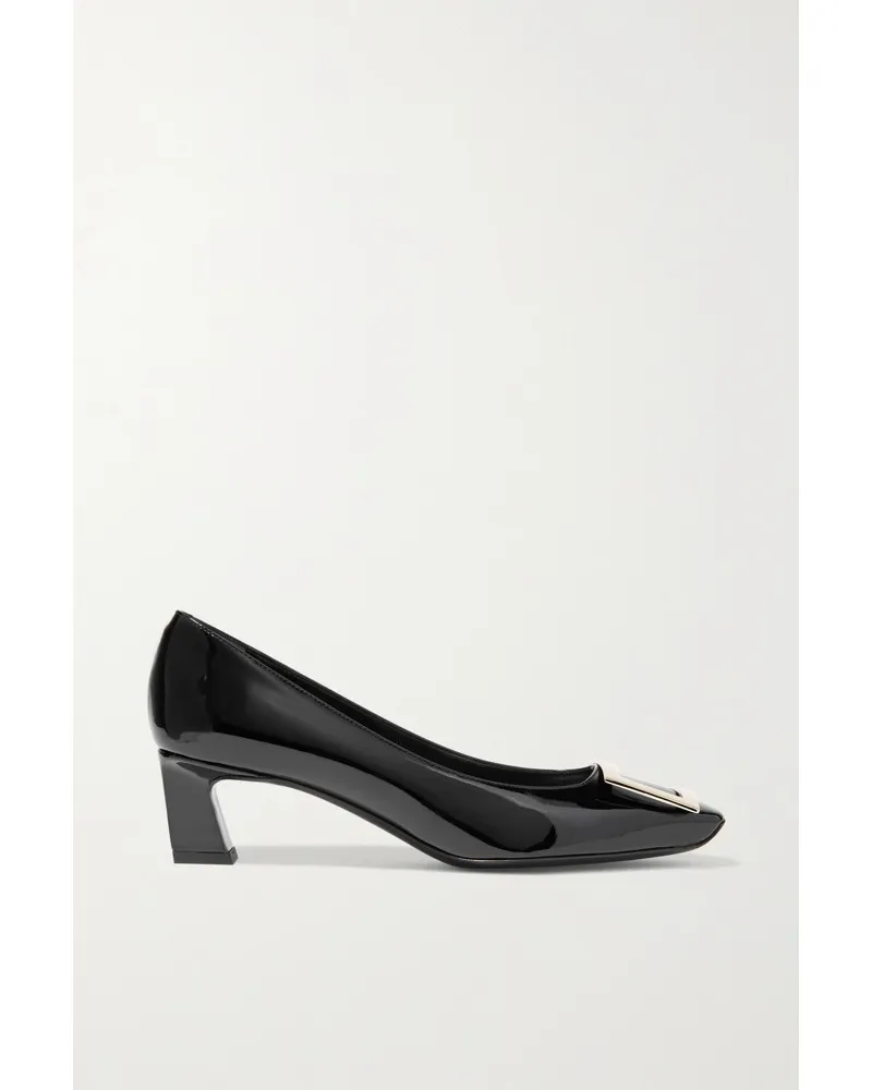 Roger Vivier Decollete Trompette Pumps aus Lackleder Schwarz