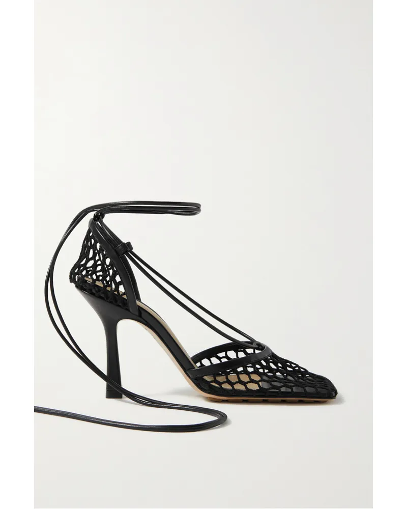 Bottega Veneta Pumps aus Netzmaterial Schwarz