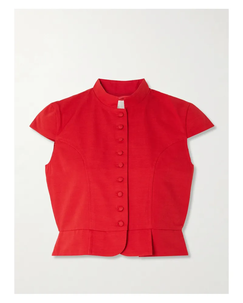 DESTREE Amoako Cotton Blouse - Red Red