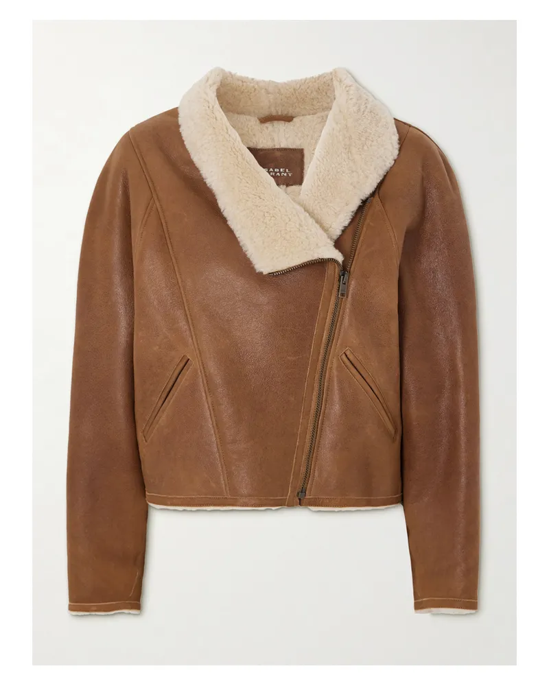 Isabel Marant Blondine Jacke Aus Shearling - Braun Braun