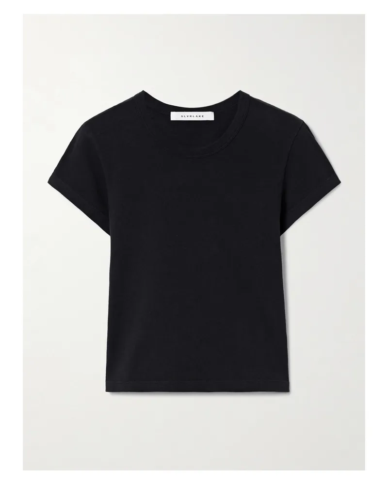 SLVRLAKE Easy Cotton-jersey T-shirt - Black Black