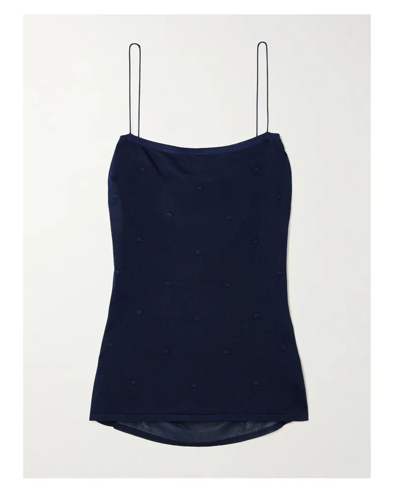 Jacquemus Plumetis Top Aus Strick - Blau Blau