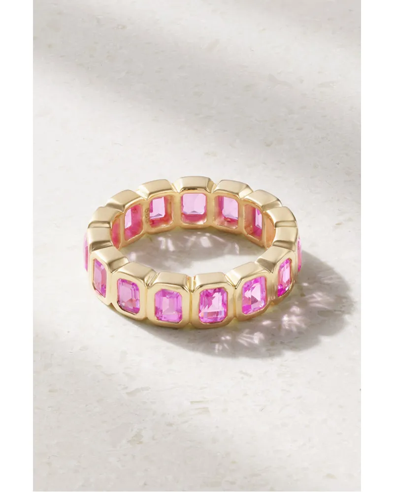 42 Suns Ring aus 14 Karat Gold Pink