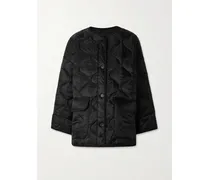 Steppjacke Aus Wattiertem Ripstop - Schwarz