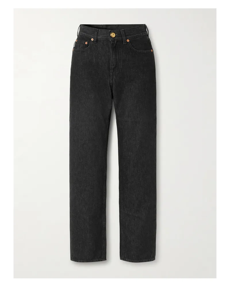 Blazé Milano Clapotis Paso Hoch Sitzende Jeans Mit Geradem Bein - Schwarz Schwarz