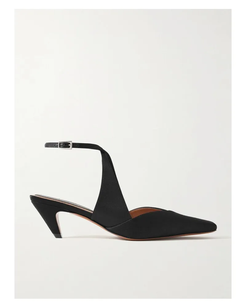 Stella McCartney Spur Pumps Aus Satin - Schwarz Schwarz