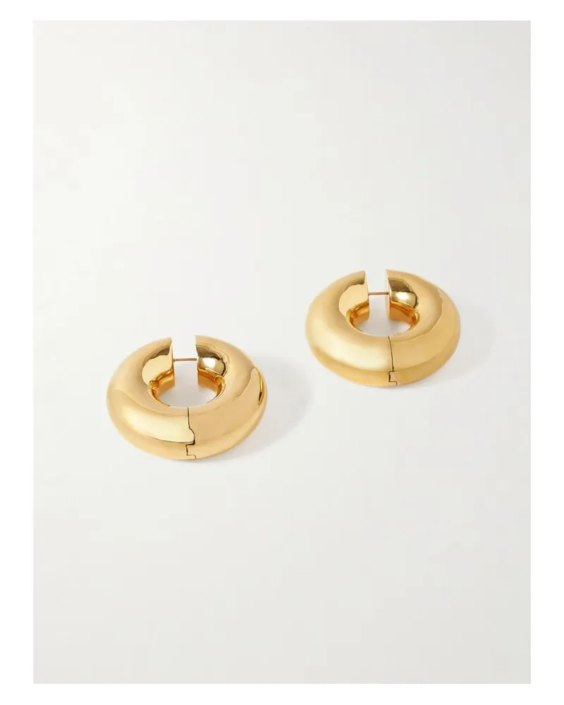 UNCOMMON MATTERS Stratus Large Vergoldete Creolen Gold