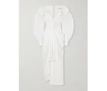 Cotton-poplin Maxi Dress - White