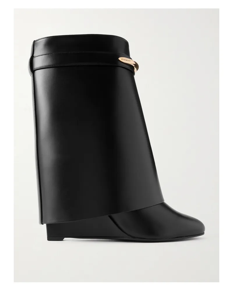 Givenchy Shark Stiefel Aus Leder Mit Verzierung - Schwarz Schwarz