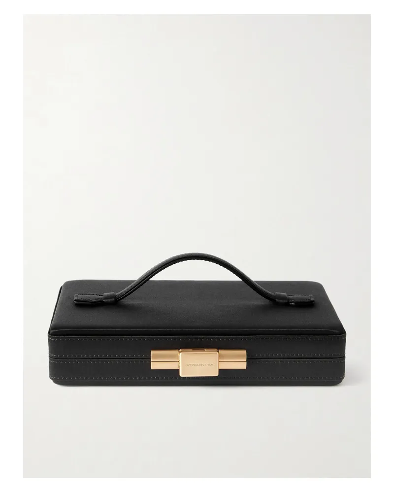Victoria Beckham Box Canvas Clutch - Black Black