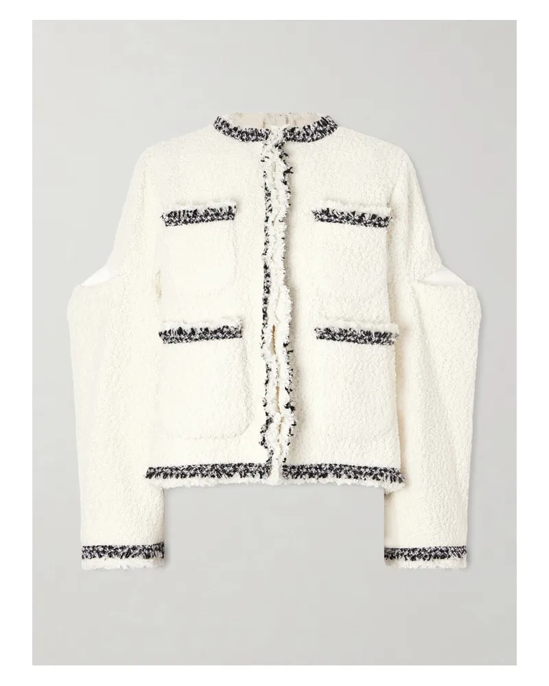 Sacai Tweed Jacket - Neutrals Neutrals