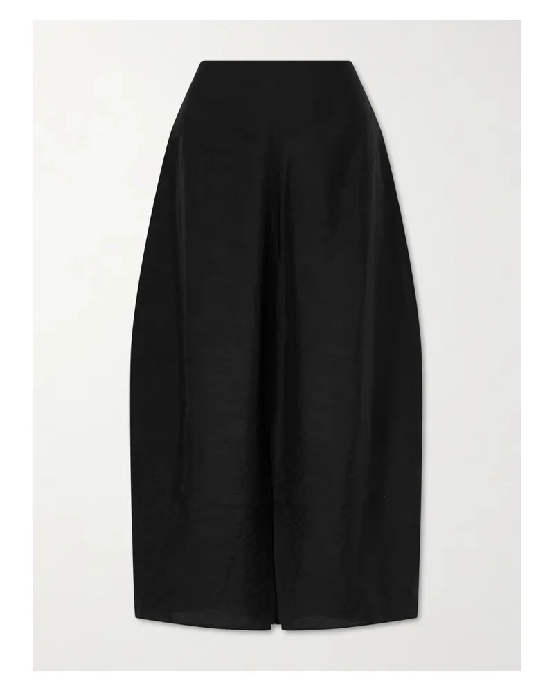 Totême Silk-blend Maxi Skirt - Black Black