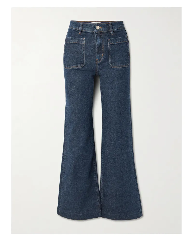 Frame Denim The Refined High-rise Wide-leg Jeans - Blue Blue