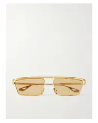 Jacques Marie Mage Bogart farbene Sonnenbrille mit D-rahmen Gold