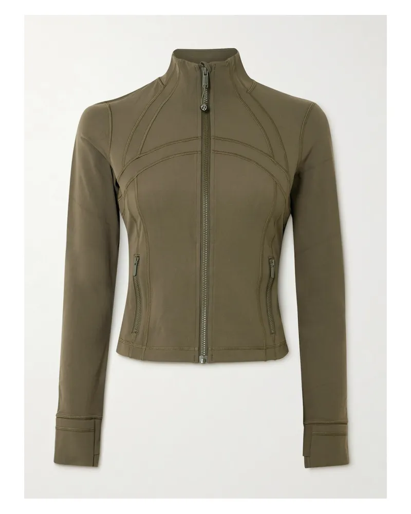 LULULEMON Define Verkürzte Jacke Aus Nulu™-material - Grün Grün