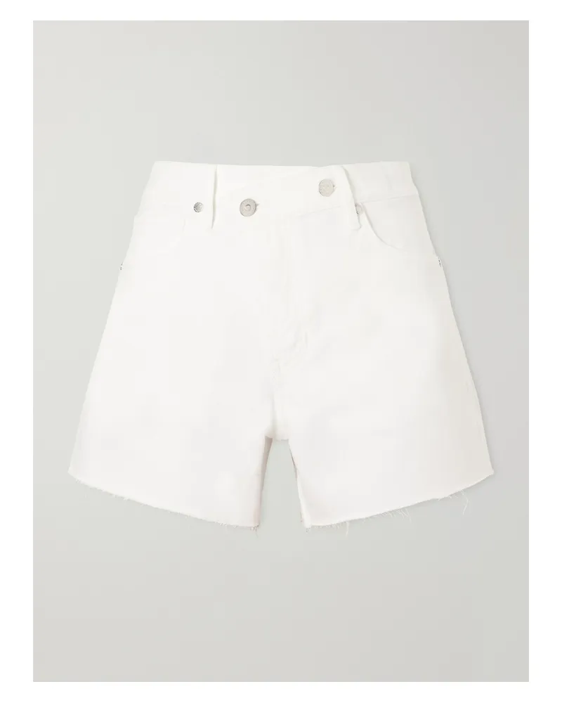 Veronica Beard Ellis Denim Shorts - White White
