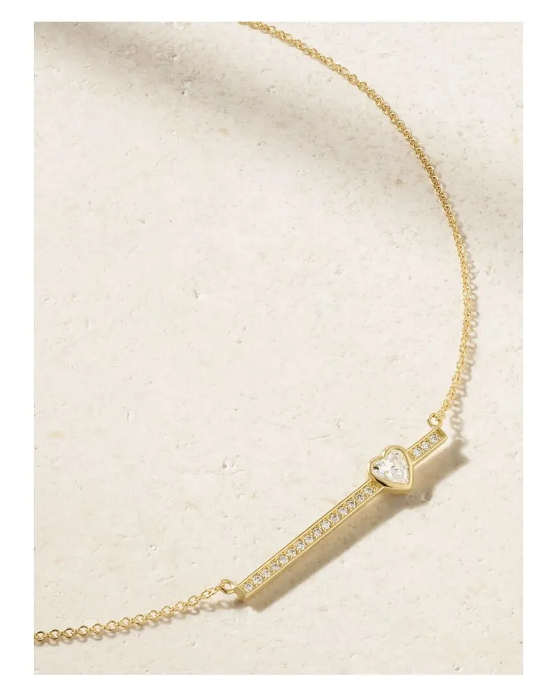 Jennifer Meyer Kette Aus 18 Karat Gold Mit Diamanten Gold