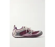 Radar Gradient Rubber-trimmed Mesh Sneakers - Purple
