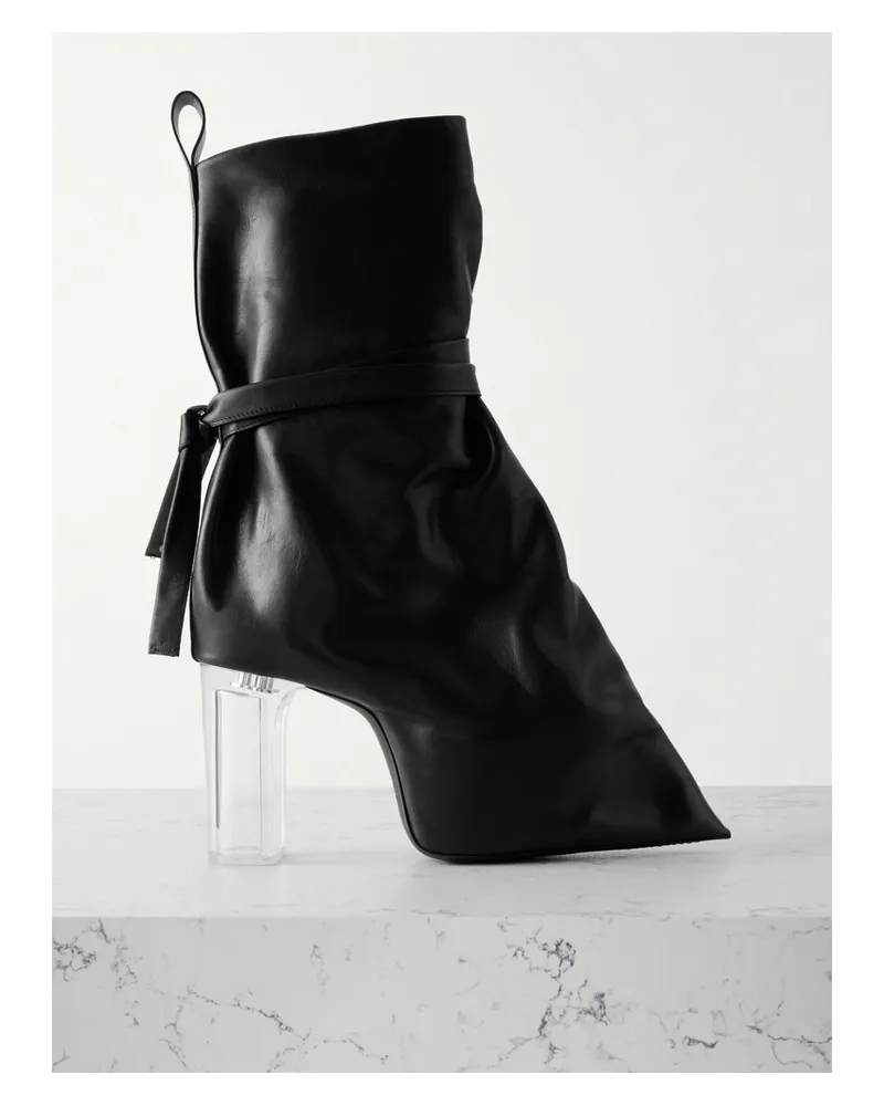 Rick Owens Tied Taco Kiss Ankle Boots Aus Leder - Schwarz Schwarz