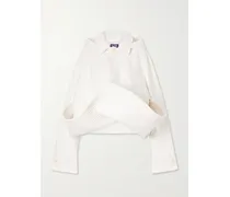 Bob Marine Hooded Folded Denim Jacket - White