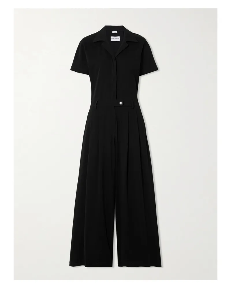 Rivet Utility Stylist Jumpsuit Aus Twill Aus Einer Baumwollmischung - Schwarz Schwarz